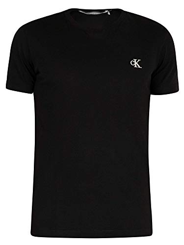 Calvin Klein CK Essential Slim tee Camisa, Black, M para Hombre