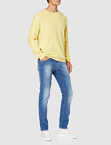 camel active H-Pullover 1/1 Arm suéter, Amarillo (Yellow Core 60), Medium para Hombre