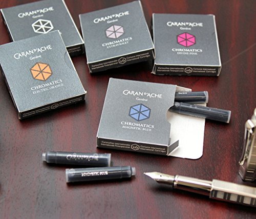 Caran d'Ache 8021-149 - Pack de 6 cartuchos de tinta estilográfica