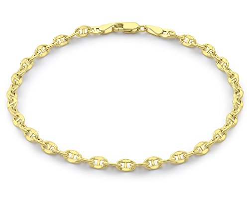 Carissima Gold Pulsera unisex con oro amarillo de 9K (375/1000), sin gema, 19 cm