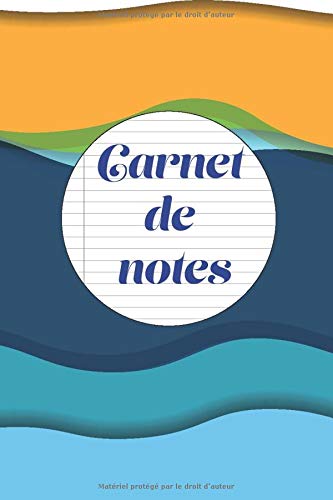 Carnet de notes: Cahier simple de lignes avec une marge à gauche