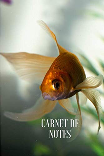 Carnet de Notes: Journal Poisson Rouge | 6x9 pouces,120 pages |Papier ligné | Couverture souple | Idée de cadeau parfait pour les amoureux de la nature