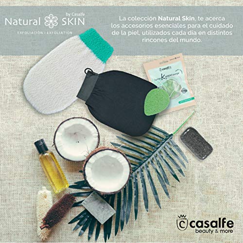 Casalfe Natural Skin Manopla Exfoliante Bambú - exfoliación suave. Recupera tu piel después del verano.