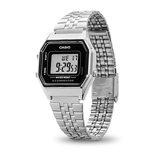 Casio Collection LA680WEA-1EF Reloj de pulsera para Mujer, Negro/Gris