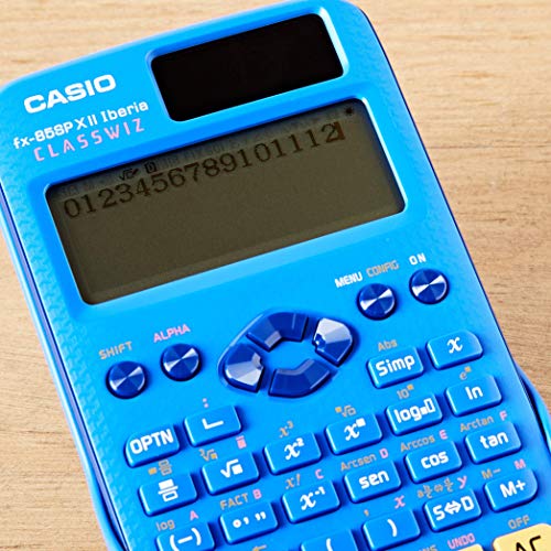 Casio FX-85SP X II - Calculadora Científica, Recomendada para el Curriculum Español y Portugués, 293 funciones, solar, Azul