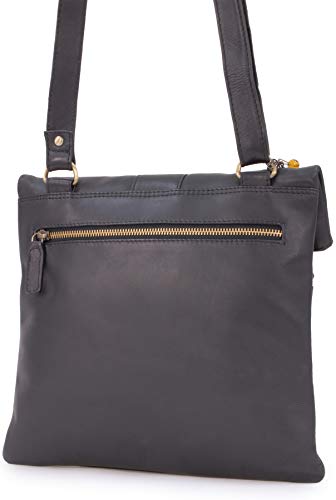 CATWALK COLLECTION - DISPATCH - Bolso bandolera - Cuero - Negro