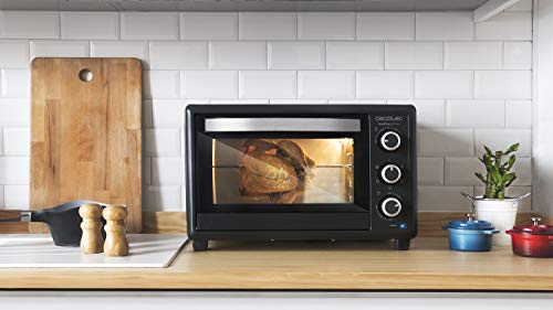 Cecotec Bake&Toast 650 Gyro - Horno Conveccion Sobremesa, capacidad de 30 litros, 1500 W, 5 Modos, Temperatura hasta 230ºC y Tiempo hasta 60 Minutos