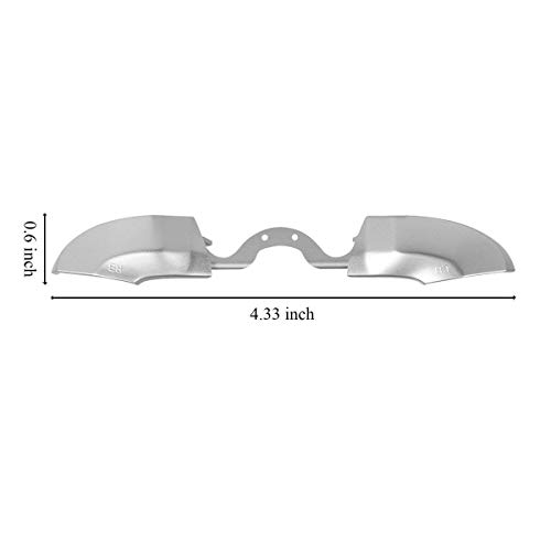 Cemobile - Juego de 2 topes plateados LB RB Triggers botones de reparación para Xbox One Elite Series 1, no para Xbox Elite Series 2, T6 T8, herramientas de reparación de pinchazos