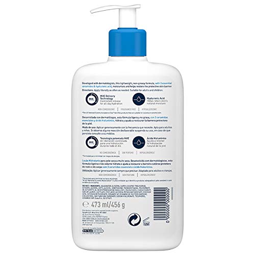 Cerave Loción Hidratante Piel Seca Y Muy Seca, 473ml