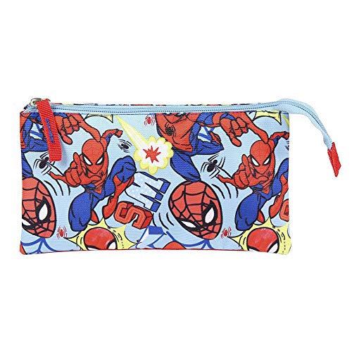 CERDA GROUP Spiderman Estuche, Juventud Unisex, Azul, Grande