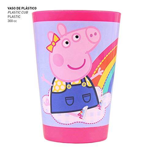 Cerdá Life'S Little Moments Set de Aseo Niño-Incorpora Cepillo Pelo, Botellas de Viaje para Champú y Colonia y Toalla de Microfibra de Peppa Pig, Neceser Unisex niños, Multicolor, 23.0 X 15.5 X 8.0 CM