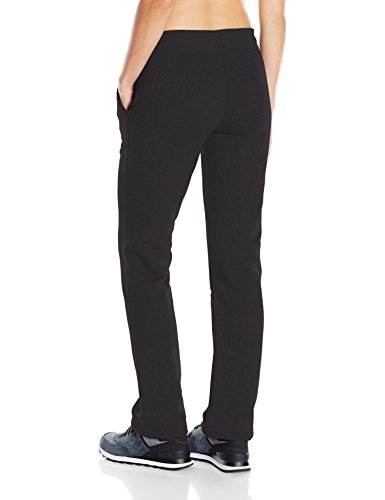 Champion Women's Fleece Open Bottom Pants M Black