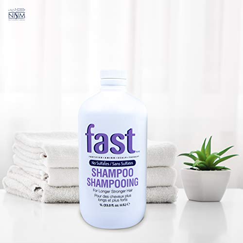 Champú FAST para el crecimiento rápido del cabello (1 L). Libre de sulfatos y parabenos.