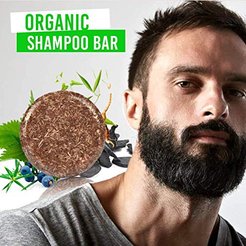 Champú Oscurecedor de Barba para Hombres, Champú para Oscurecer la Barba, Jabón para Oscurecer la Barba, Champú para Oscurecer el Cabello, Jabón para Oscurecer el Cabello para Hombres, Lavado de Barba