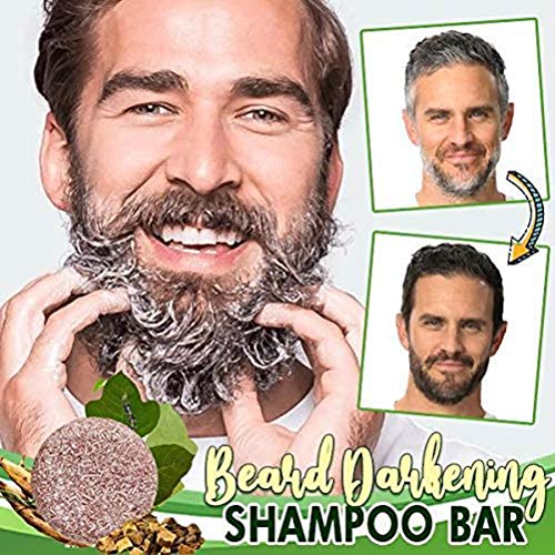 Champú Oscurecedor de Barba para Hombres, Champú para Oscurecer la Barba, Jabón para Oscurecer la Barba, Champú para Oscurecer el Cabello, Jabón para Oscurecer el Cabello para Hombres, Lavado de Barba