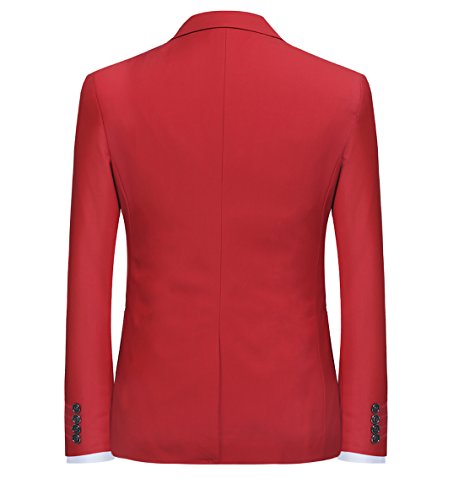 Chaqueta Casual para Hombre Slim Fit Chaquetas de Traje Formal de Negocios Un botón de un Solo Pecho Chaqueta de Esmoquin Chaqueta Elegante