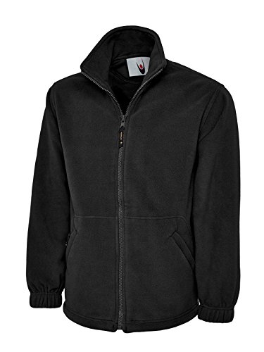 Chaqueta de forro polar con cremallera, Hombre, color negro, tamaño XX-Large