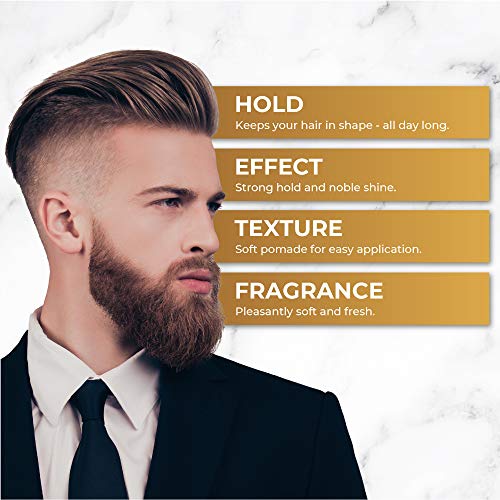 Charlemagne OG Pomade al agua – Brillo perfecto – Fijación fuerte ideal - Cera para peinar para hombres -100ML - Cera para el cabello hecha en el UK - Noble fragancia – Fijación fuerte –duradera