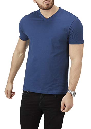 Charles Wilson Paquete 5 Camisetas Cuello Pico Lisas (Large, Essentials Type 22)