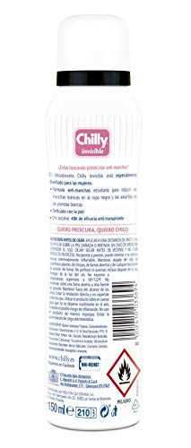 Chilly Desodorante (Spray Invisible) - 150 ml (CN186546.5)