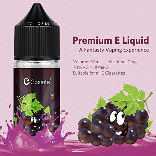 Ciberate, 3 paquetes de Multi Fruit E Liquid Vape Liquid para Vape E Cigarrillos, Vape Starter Kits Vape con Liquid Vape E Juice para E Cig, (Frambuesa + Cereza + Grosella negra), Sin nicotina