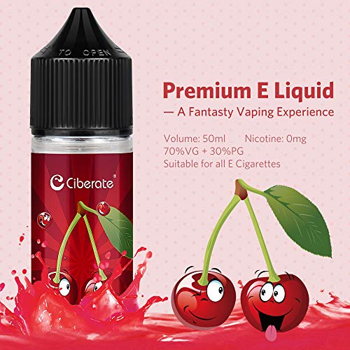 Ciberate, 3 paquetes de Multi Fruit E Liquid Vape Liquid para Vape E Cigarrillos, Vape Starter Kits Vape con Liquid Vape E Juice para E Cig, (Frambuesa + Cereza + Grosella negra), Sin nicotina