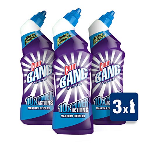 Cillit Bang WC Power Gel Manchas Difíciles - Limpiador inodoro - Pack de 3 x 700 ml