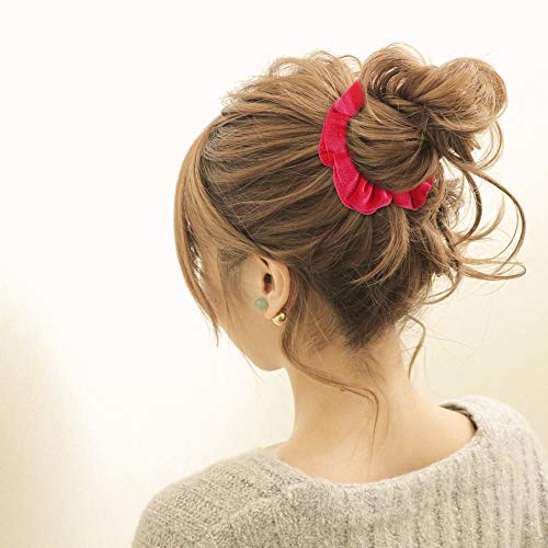 Cintas para Pelo,Colorful Velvet Hair Scrunchies, Scrunchies de Terciopelo Pelo Bandas Elásticas de Pelo Gomita de Terciopelo Bandas，20 Piezas