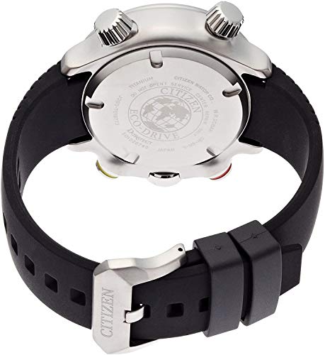 Citizen Promaster Land - Altichron - Reloj de Cuarzo para Hombre, con Correa de Goma, Color Negro