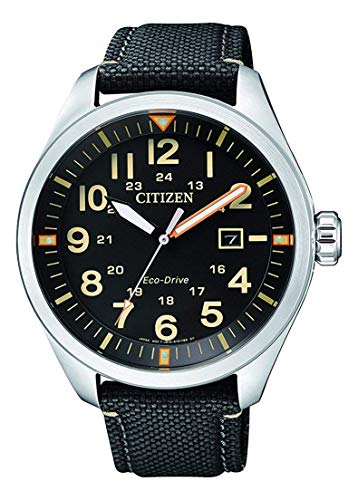 Citizen Reloj Analógico para Hombre de Cuarzo con Correa en Nailon AW5000-24E