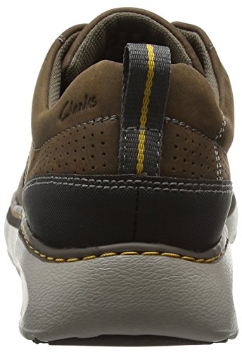 Clarks Charton Mix, Zapatos de Cordones Derby para Hombre, Marrón (Dark Brown Lea), 42 EU