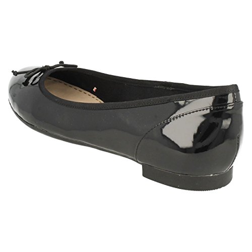 Clarks Couture Bloom, Bailarinas para Mujer, Negro (Black Patent), 38 EU