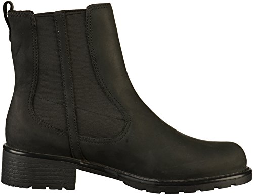 Clarks Orinoco Club, Botas Chelsea para Mujer, Negro (Black Leather), 40 EU