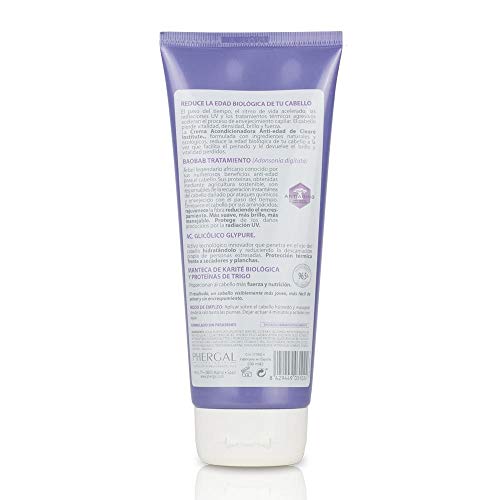 Clearé Institute Crema Acondicionadora Antiedad - Acondiciona, Repara y Rejuvenece al Instante | Sin Sulfatos SLE, SLS, Siliconas y Parabenos | 96% Ingr. Naturales | Antiencrespamiento Cabello - 200ml