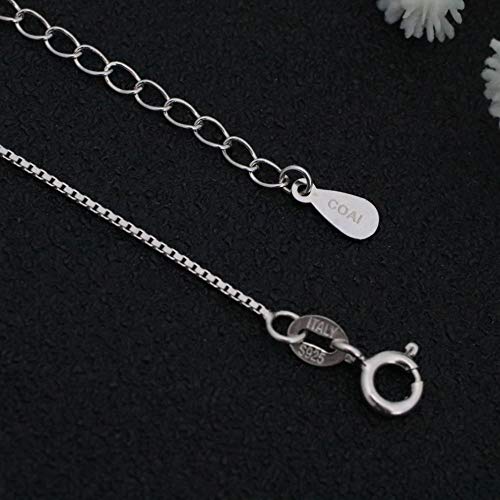 COAI Collar para Mujer de Plata de Ley con Colgante Gota de Agua en Piedra del Sol