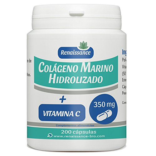 Colágeno Marino Hidrolizado y Vitamina C - 200 cápsulas