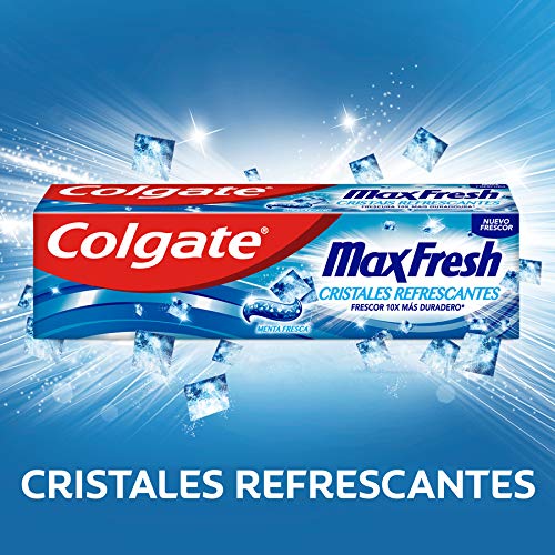 Colgate Max Fresh Blue, Pasta de Dientes Cristales Refrescantes - 75 ml