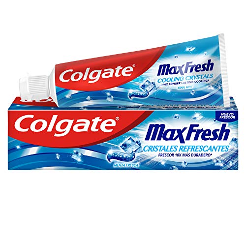 Colgate Max Fresh Blue, Pasta de Dientes Cristales Refrescantes - 75 ml