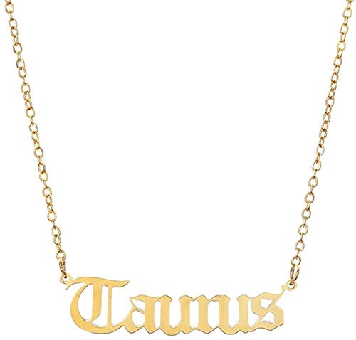 Collar 12 Collar De Constelaciones De Letras del Zodiaco para Mujeres Hombres Virgo Libra Escorpio Sagitario Capricornio Acuario Regalo De Cumpleaños