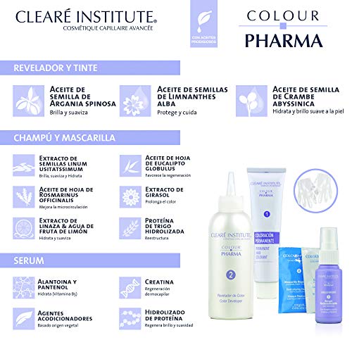 Colour Pharma - Tinte Sin PPD y Amoniaco, Coloración Antiedad en Crema, Cabello Maduro, 5DC Castaño Dorado Cobrizo, Cobertura Canas Rebeldes, Con Serum Redensificante, T. Dermatológicamente - 180ml