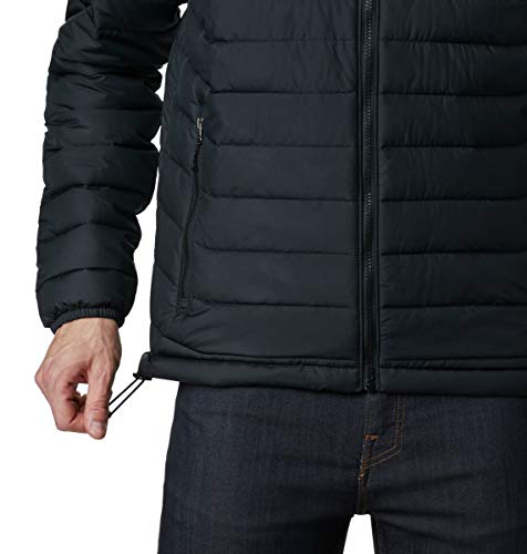 Columbia Powder Lite Chaqueta para Hombre, Negro, M