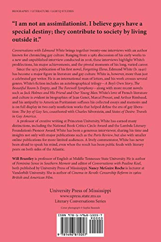 Conversations with Edmund White (Literary Conversations Series)