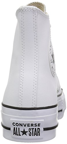 Converse Chuck Taylor CTAS Lift Clean Hi, Zapatillas Altas para Mujer, Blanco (White/Black/White 102), 39 EU