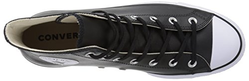 Converse Chuck Taylor CTAS Lift Clean Hi, Zapatillas Altas para Mujer, Negro (Black/Black/White 001), 40 EU