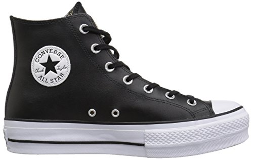 Converse Chuck Taylor CTAS Lift Clean Hi, Zapatillas Altas para Mujer, Negro (Black/Black/White 001), 40 EU