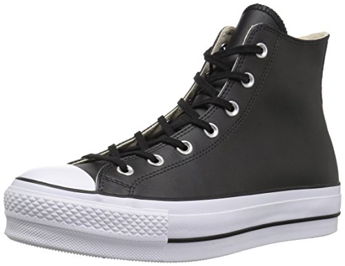 Converse Chuck Taylor CTAS Lift Clean Hi, Zapatillas Altas para Mujer, Negro (Black/Black/White 001), 40 EU