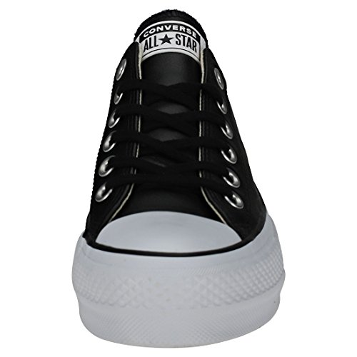 Converse Chuck Taylor CTAS Lift Clean Ox, Zapatillas para Mujer, Negro (Black/Black/White 001), 35 EU