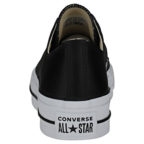 Converse Chuck Taylor CTAS Lift Clean Ox, Zapatillas para Mujer, Negro (Black/Black/White 001), 35 EU