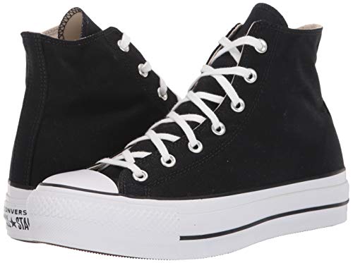 Converse Chuck Taylor CTAS Lift Hi, Zapatillas para Mujer, Negro (Black/White/White 001), 39 EU