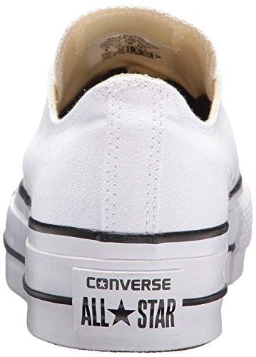 Converse Chuck Taylor CTAS Lift Ox Canvas, Zapatillas para Mujer, Blanco (White/Black/White 102), 37 EU